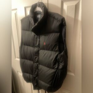 Black medium polo vest by Ralph Lauren